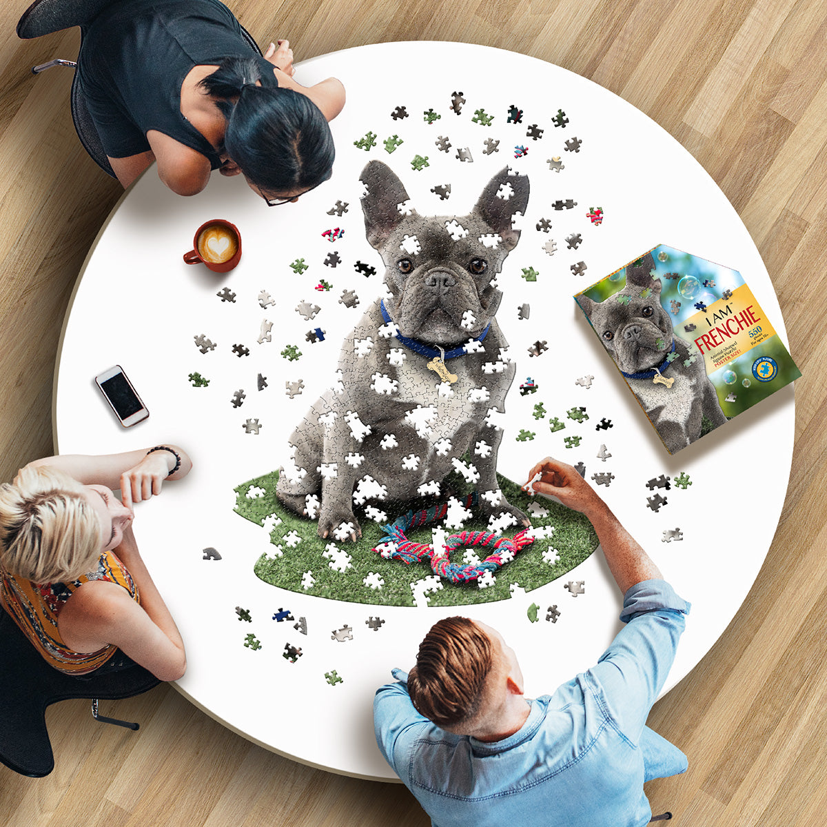 Madd Capp 'I Am Shepard' 550-Piece Puzzle - Dog-Shaped, 19x32 Inches, Educational Fun Facts, Eco-Friendly