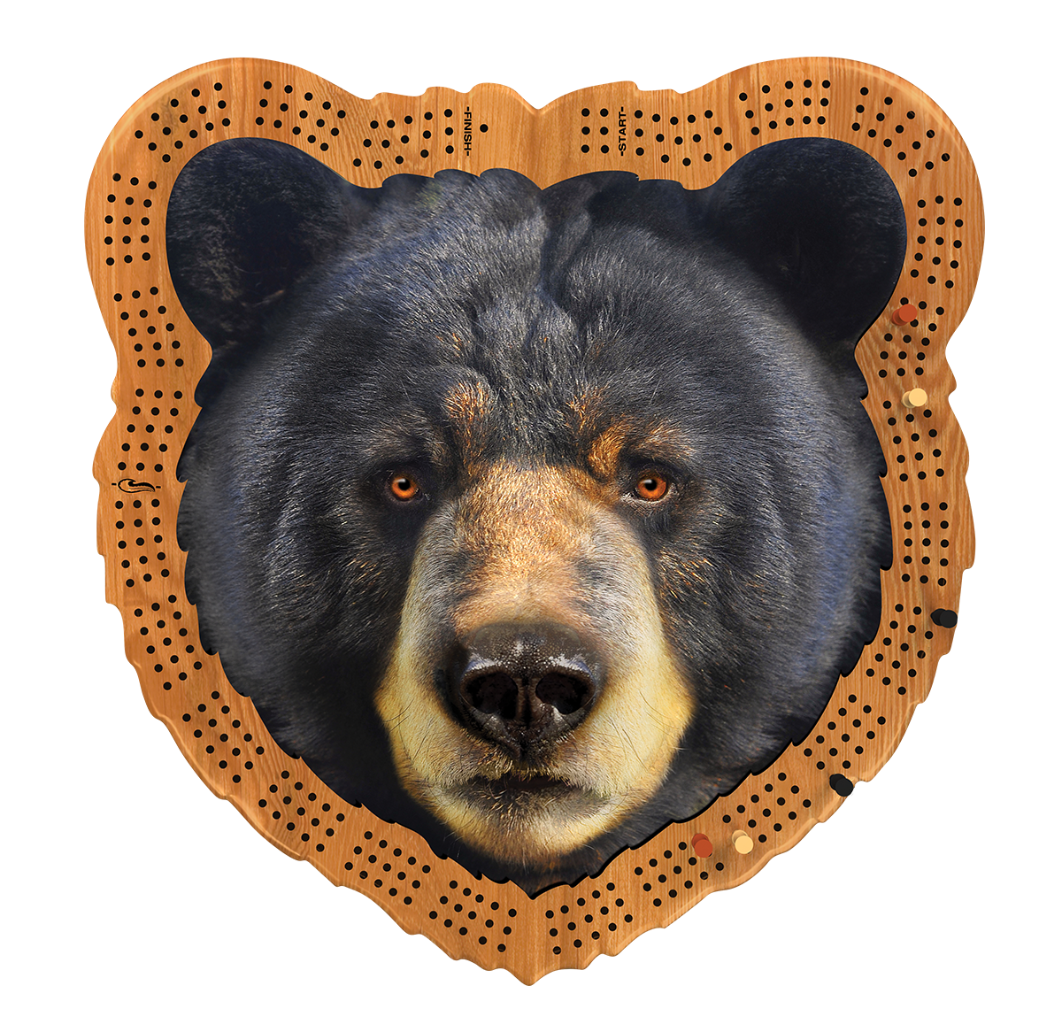 Good Black bear cribbage board