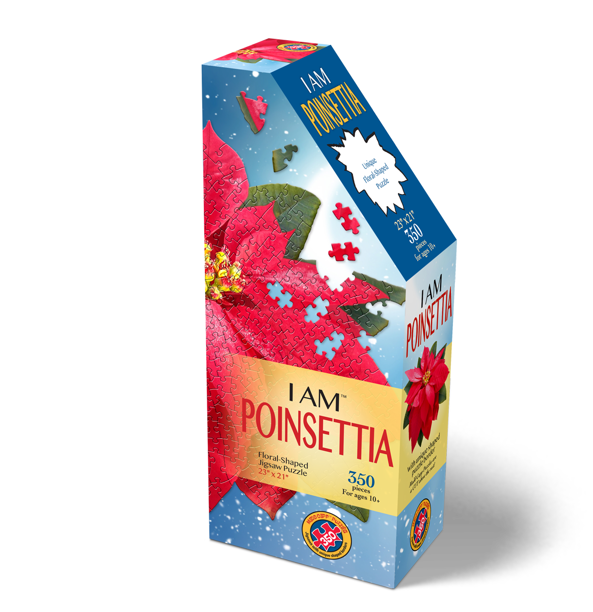 I AM Puzzle Madd Capp 350 Pezzi - Forma Di Dalia - Dimensioni 35,56 X 60,96 Cm - Puzzle Sagomato A Forma Di Fiore, Sfida Per Adulti E Ragazzi 10+