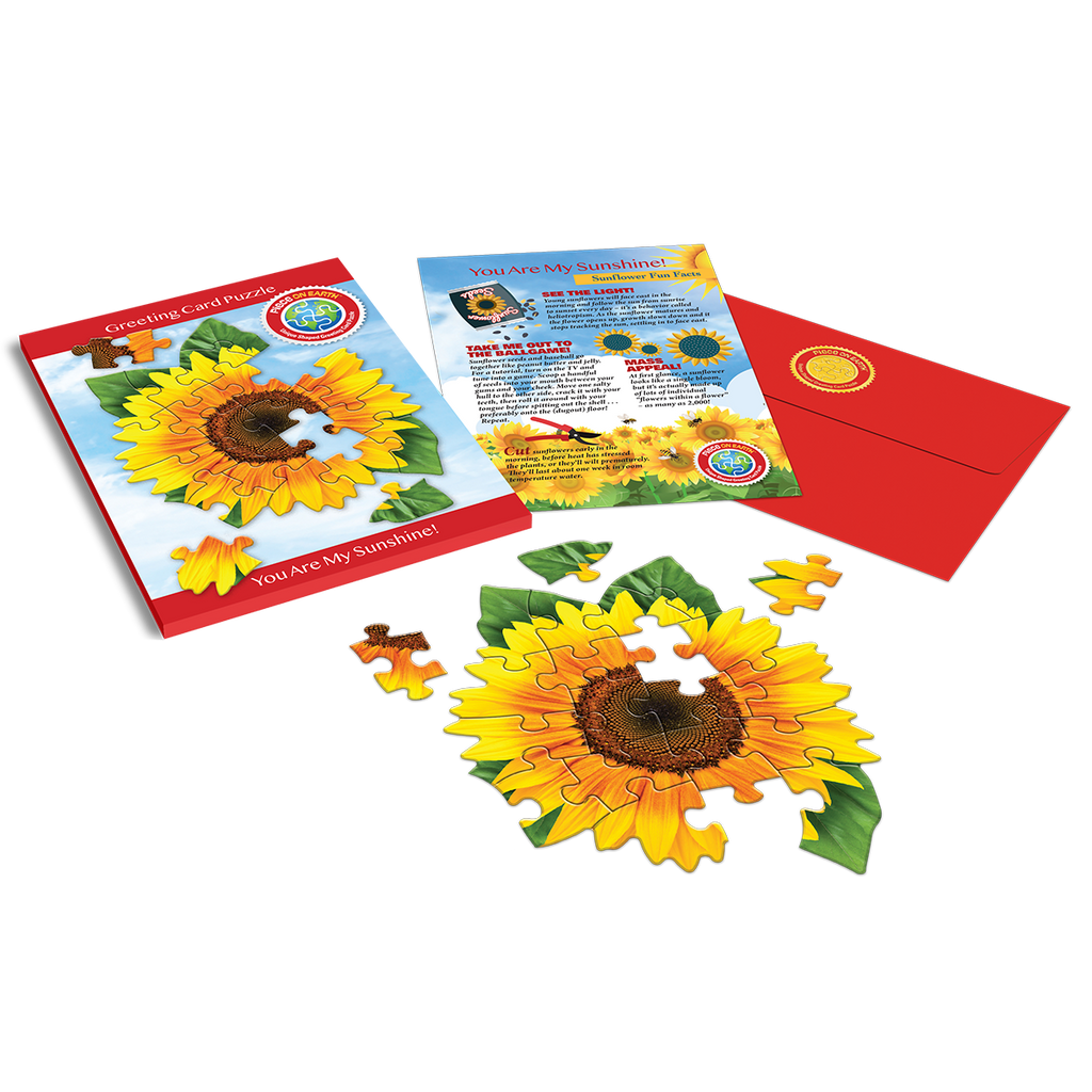SUNFLOWER GREETING CARD PUZZLE