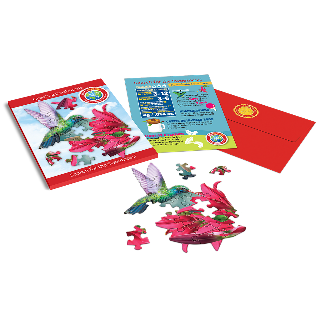HUMMINGBIRD GREETING CARD PUZZLE