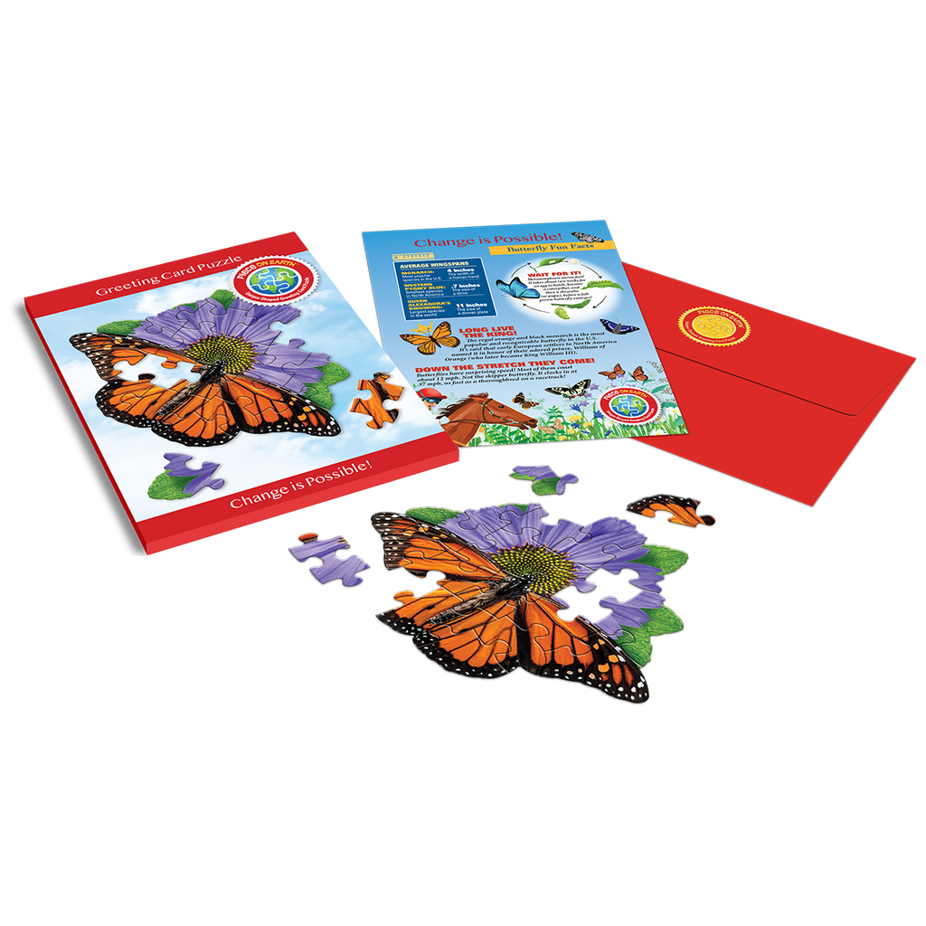 BUTTERFLY GREETING CARD PUZZLE