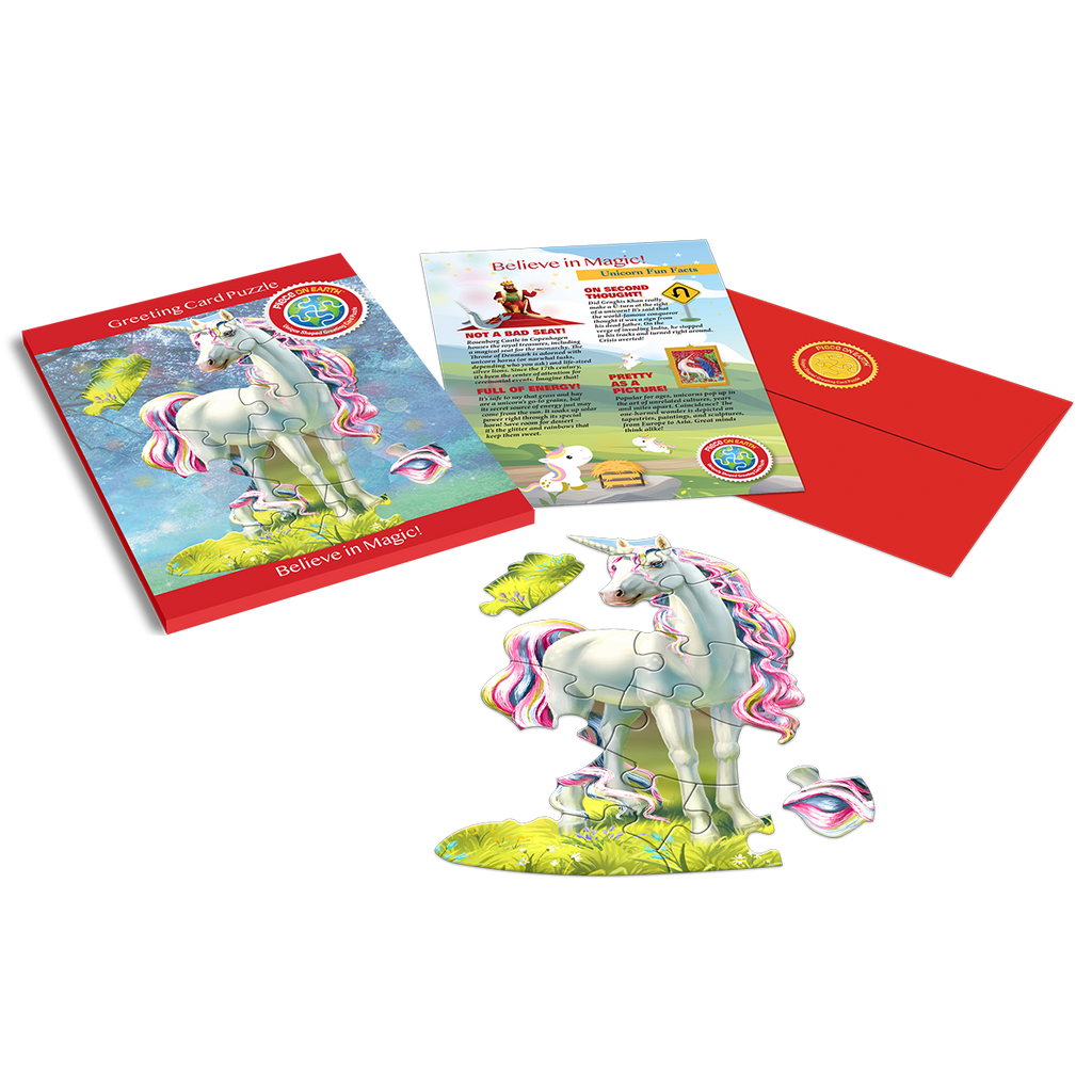 UNICORN GREETING CARD PUZZLE
