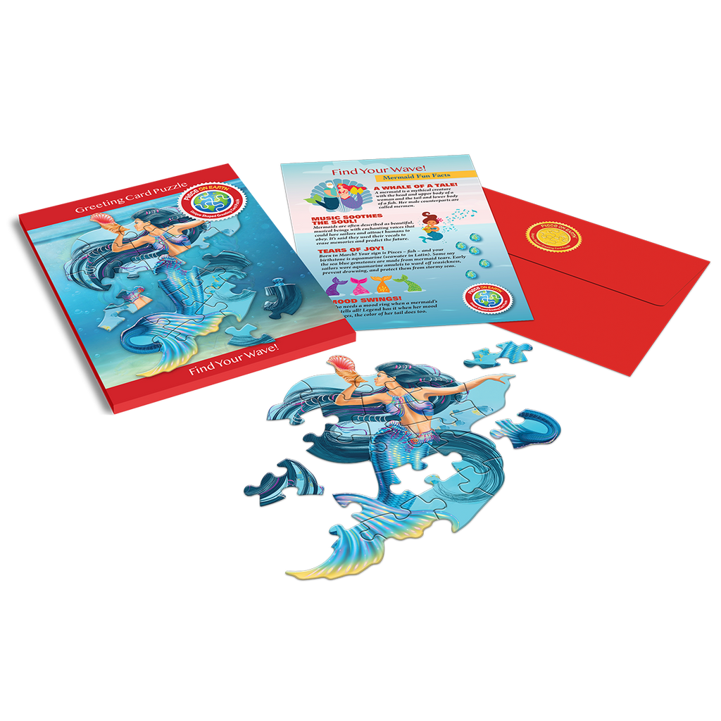 MERMAID GREETING CARD PUZZLE