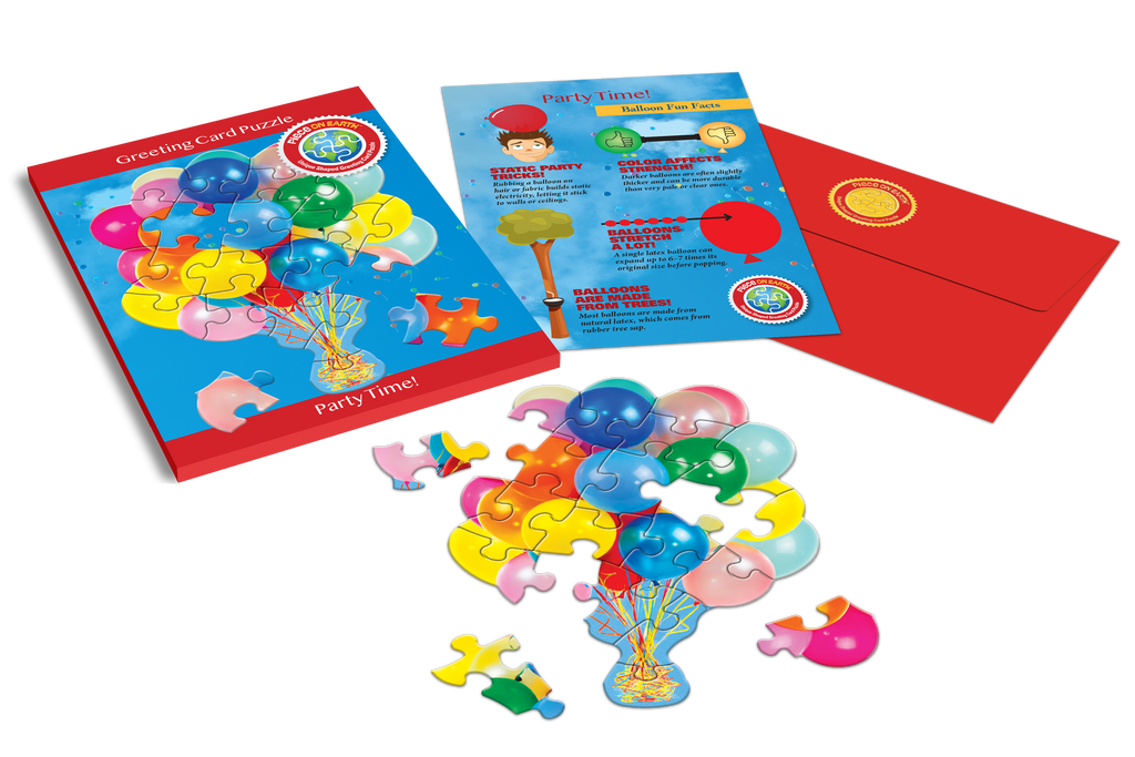 BALLOONS GREETING CARD PUZZLE