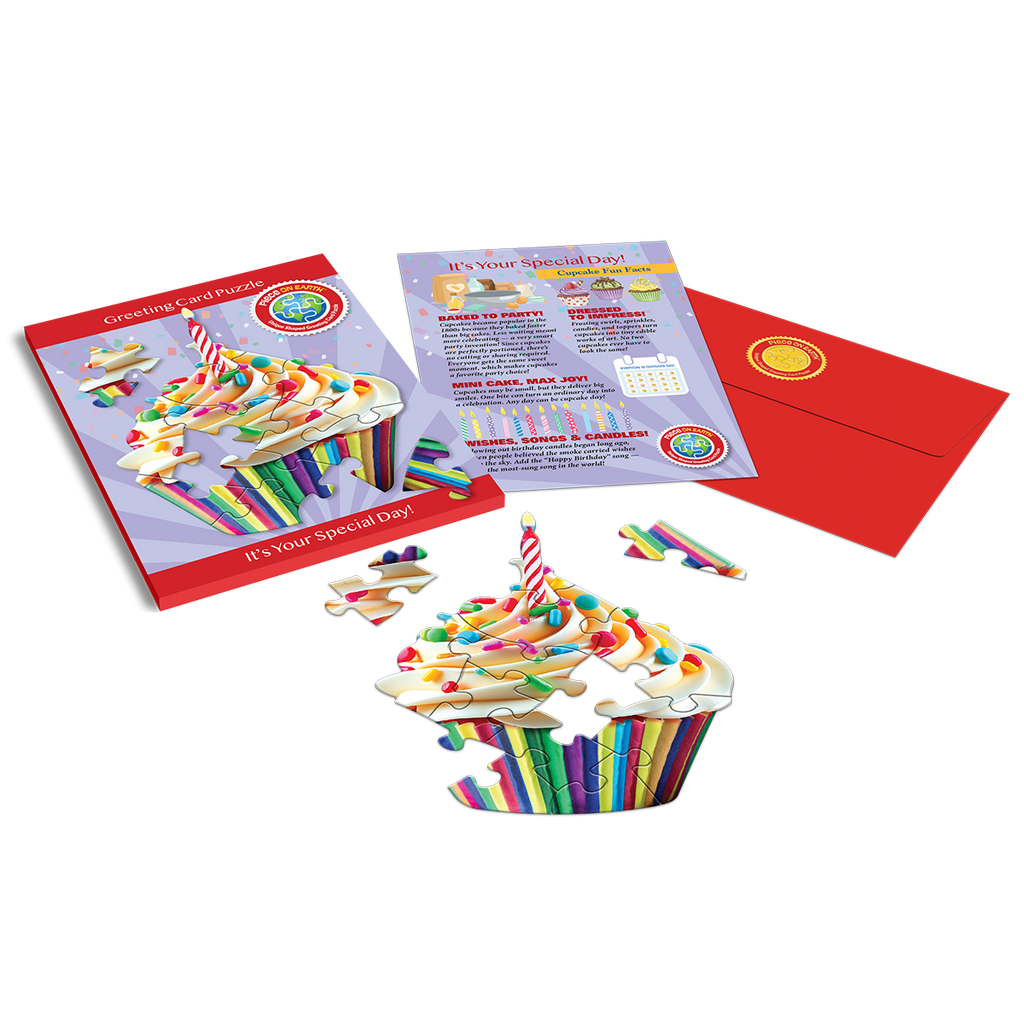 CUPCAKE GREETING CARD PUZZLE